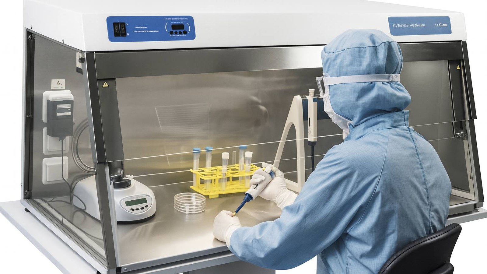 Асептический розлив продукции в чистой комнате